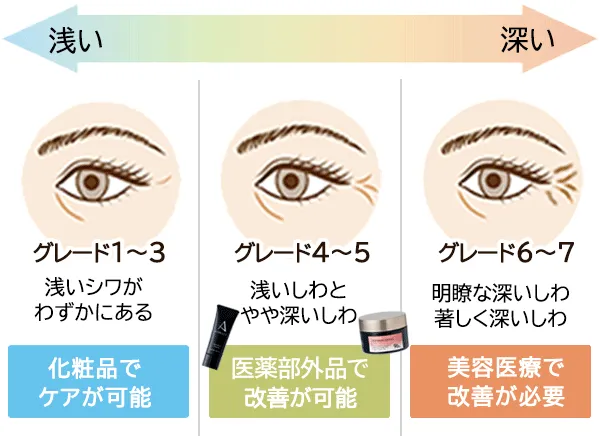 シワのグレード1～5