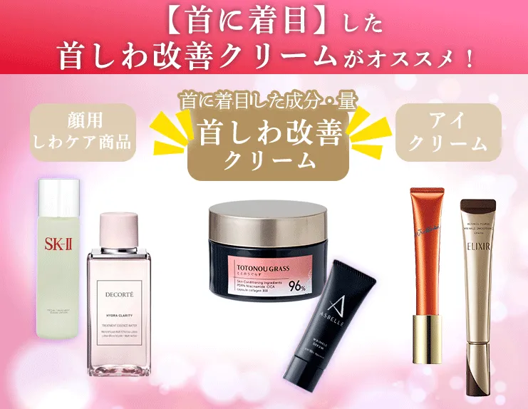 首シワ専用のクリームがある